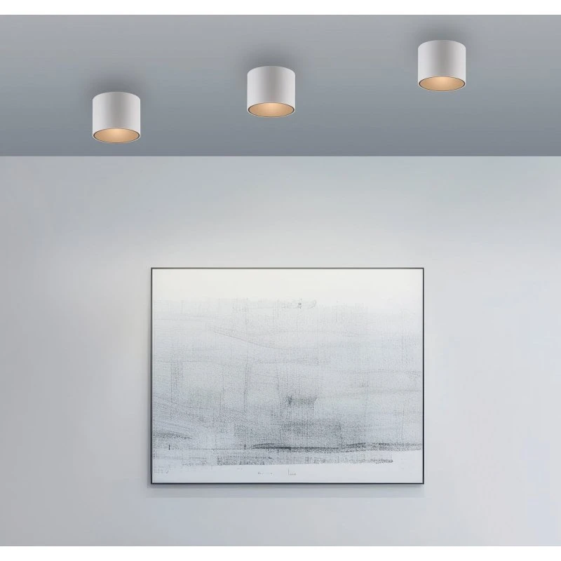 Lámpara de techo LED PURE Point, blanca, Ø 18 cm, IP44