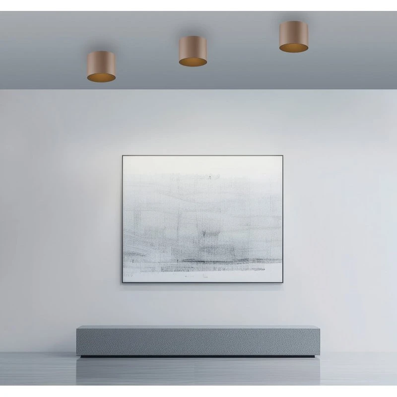 Lámpara de techo LED PURE Point Bronce Ø 18 cm IP44