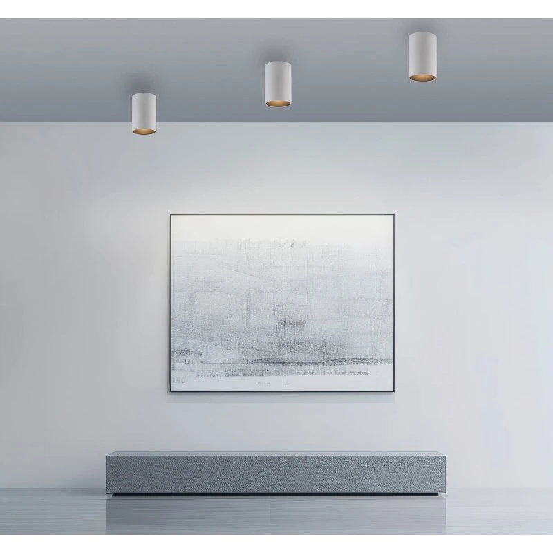 Lámpara de techo LED PURE Point, blanca, Ø 6 cm, IP44