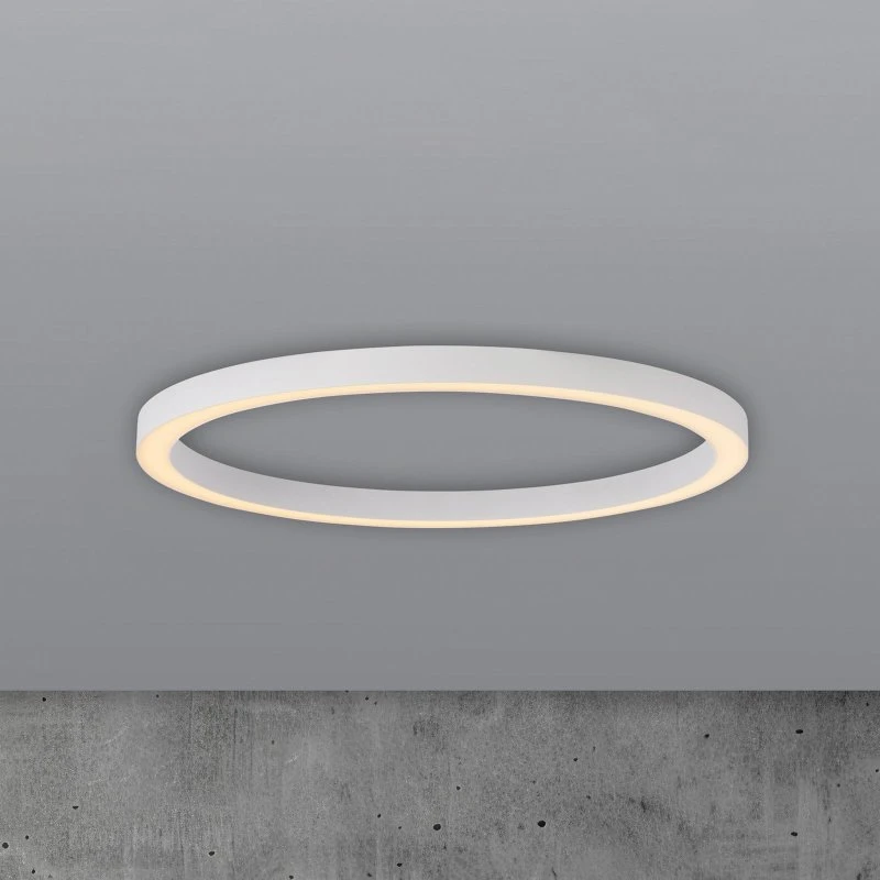 Paul Neuhaus Lámpara LED de techo PURE Lines, Ø 70 cm, Blanca, CCT