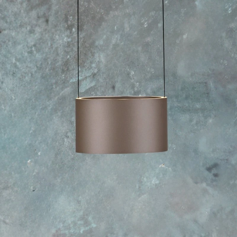 Lámpara colgante LED PURE Clipse Bronce Ø 20 cm CCT 2 luces