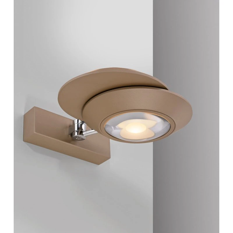 PURE Oculis Aplique de Pared LED Bronce 30 cm - 2 Luces