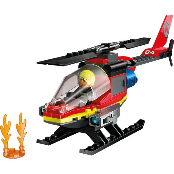 LEGO City Helicóptero de Rescate Bomberos 60411