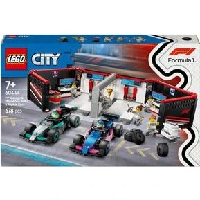 LEGO City Garaje de F1 con Coches Mercedes-AMG y Alpine 60444