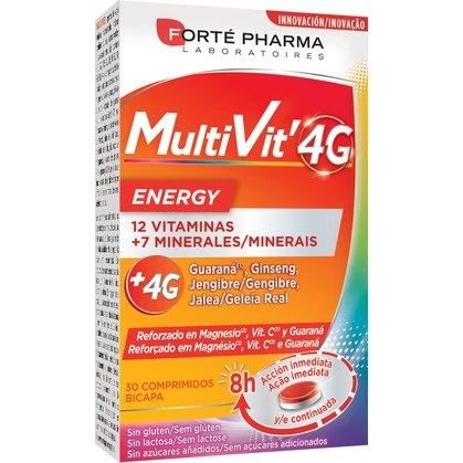 Forté Pharma Multivit 4G Energy 30 Comprimidos