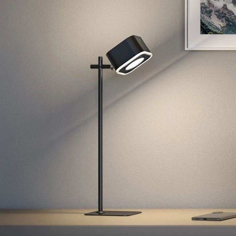 Lámpara de mesa LED Paulmann Varia negra, recargable y CCT