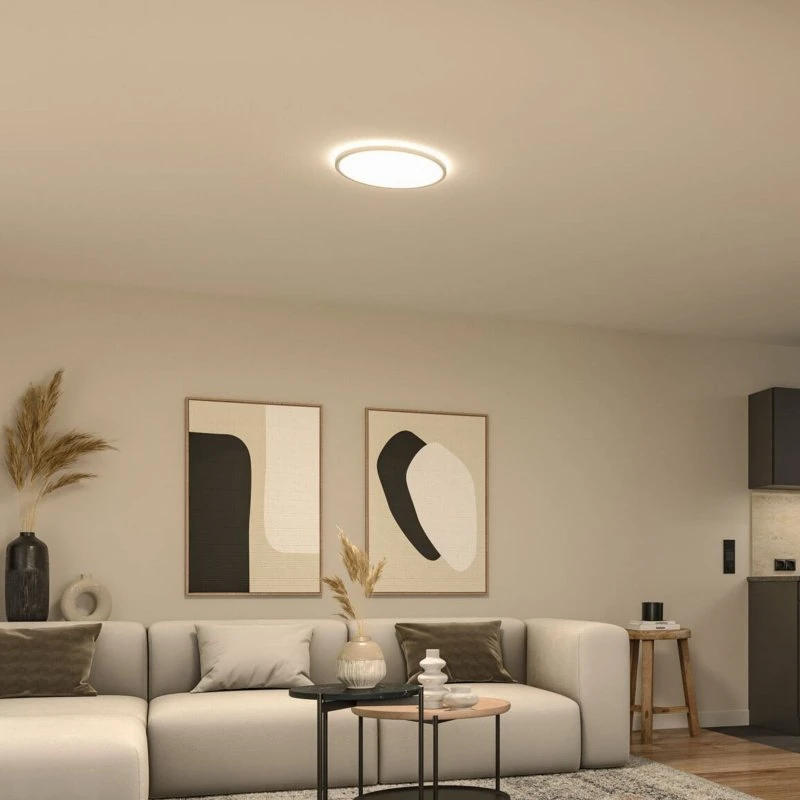 Panel LED Paulmann Atria Shine, Ø 40 cm, Blanco, 3000 K