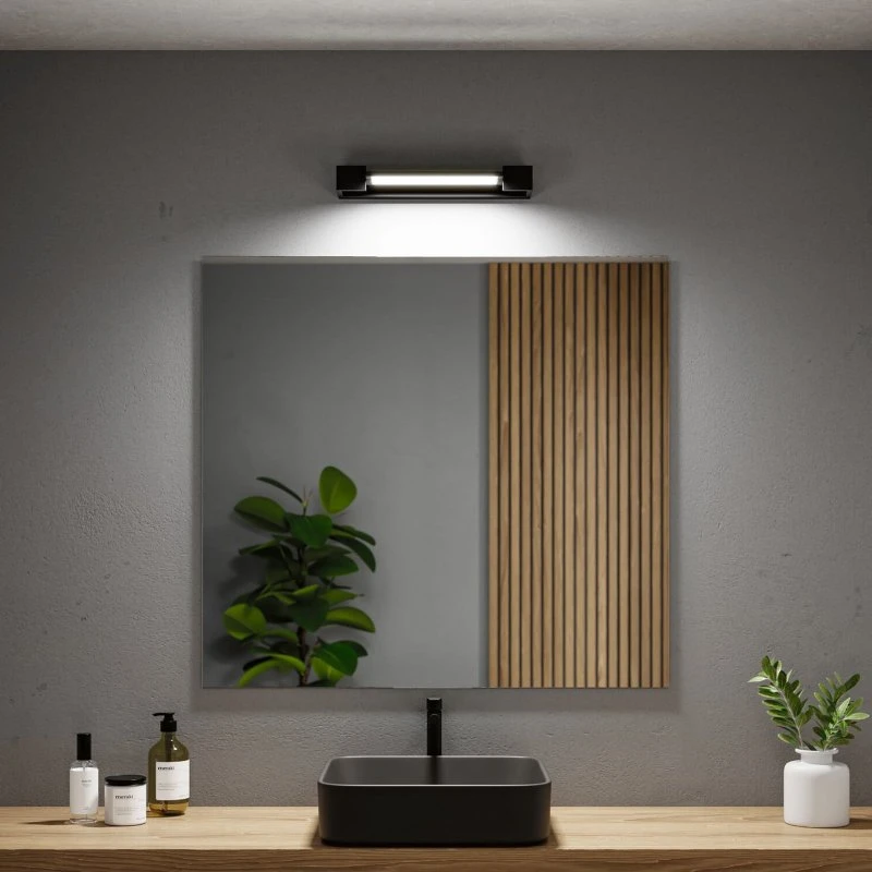 Paulmann Aplique de pared LED Lucille 11W IP44 Negro