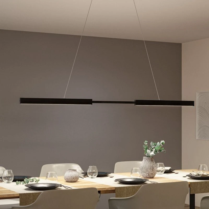 Paulmann Lámpara Colgante LED Aptare Negra con Sensor Gestual