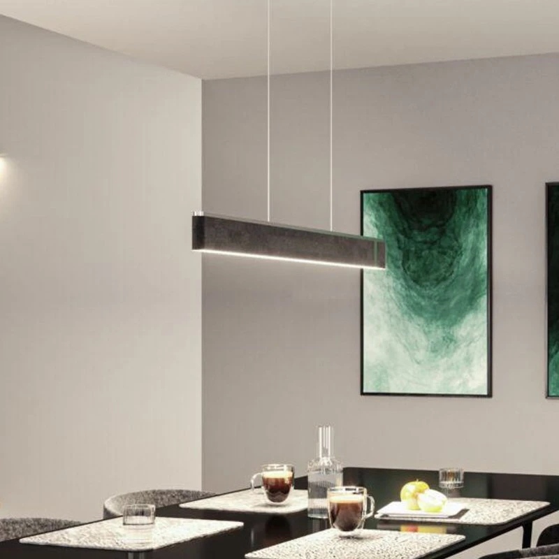 Paulmann Lámpara Colgante LED Jagun Antracita con Fieltro