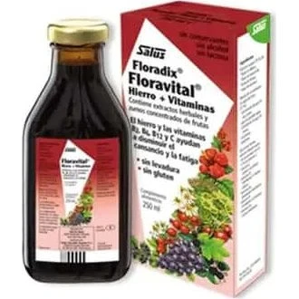 Floravital Floradix 250 ml - Tónico de Hierro y Vitaminas