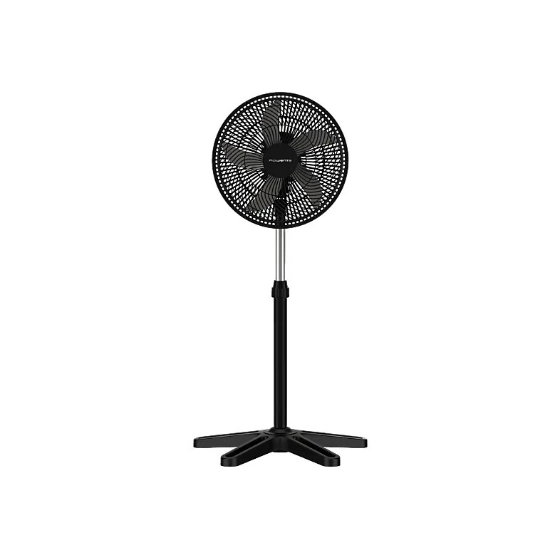 Rowenta Turbo Essential VU3110 Ventilador de Pie 55W, 6 Aspas, Negro