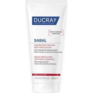 Ducray Sabal Champú Seborregulador para Cabello Graso, 200 ml