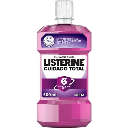 Listerine Cuidado Total Enjuague Bucal Menta 500ml