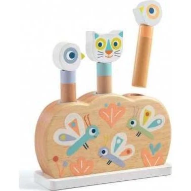 Djeco BabyPopi Juego Pop Up de Madera