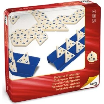 Cayro Games Domino Triangular en Caja Metal
