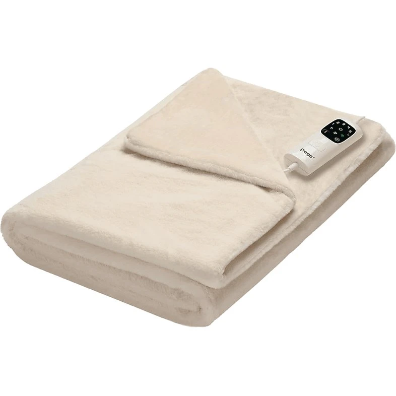 Manta Eléctrica Daga Relax Suave Elegante, 150W, 6 Temperaturas, Crema