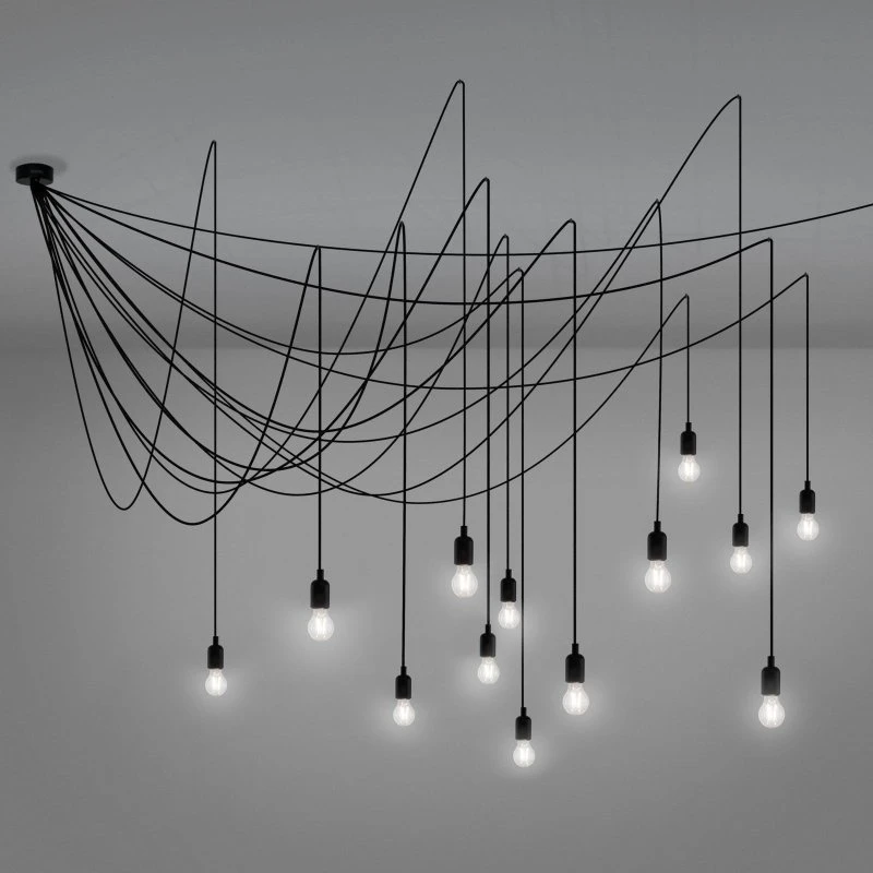Lámpara Colgante Seletti Maman LED - Diseño Moderno Negro