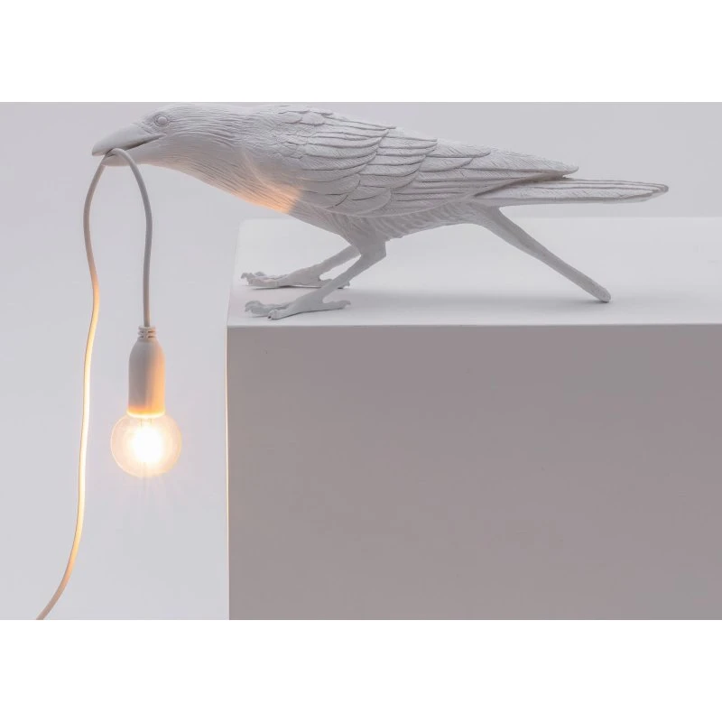 Seletti Bird Lamp Lámpara de Sobremesa Blanca - Diseño Marcantonio