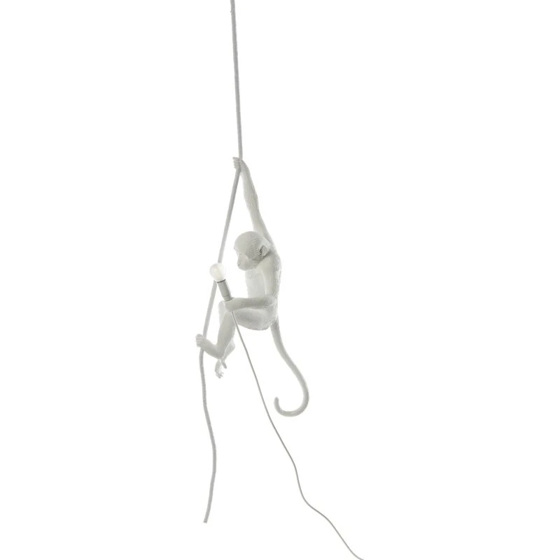 Seletti Monkey Lamp Lámpara Colgante con Cuerda - Blanco