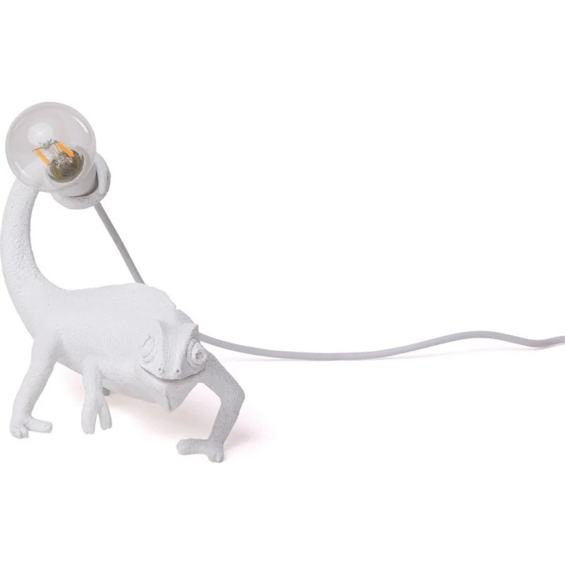 Lámpara Chameleon Lamp Still de SELETTI - Blanca con conector USB
