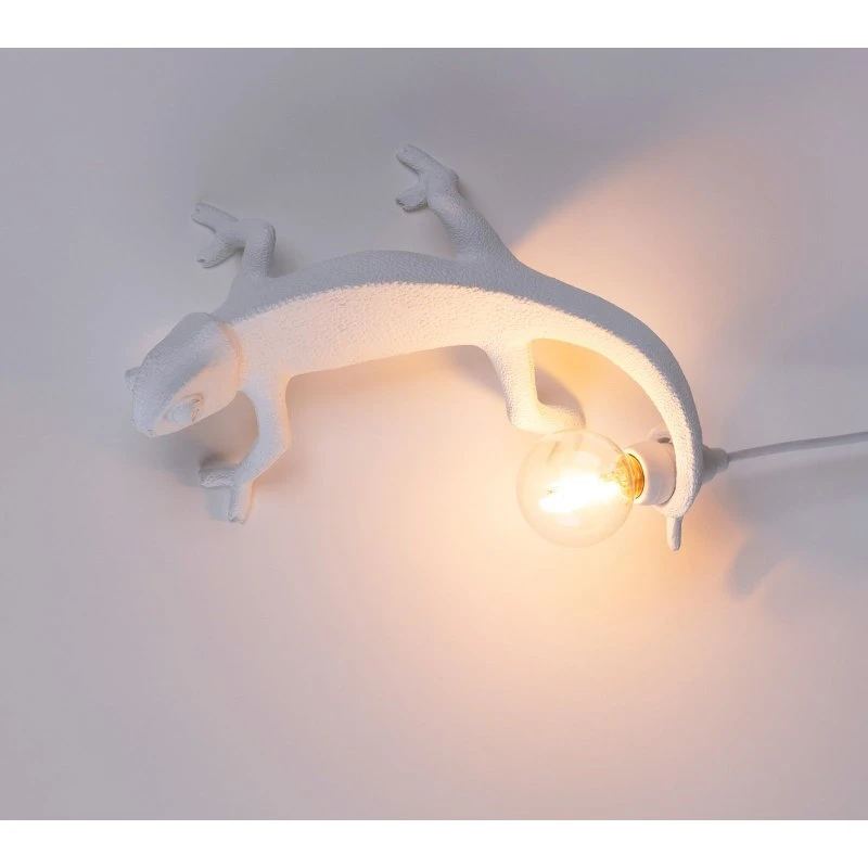 Seletti Chameleon Lamp Going Up Aplique de Pared LED Blanco