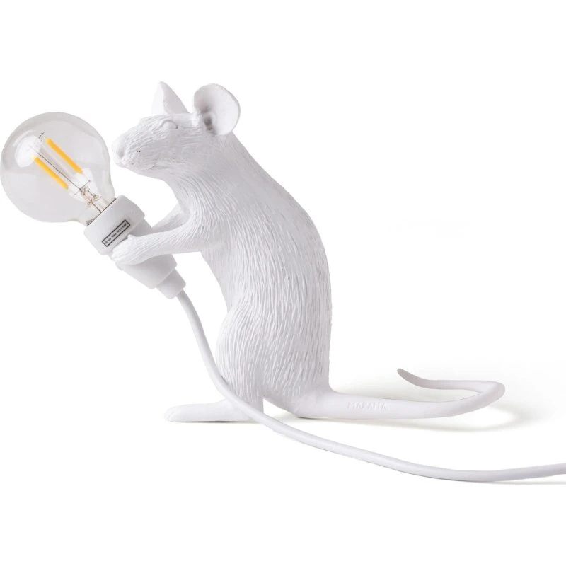 Seletti Mouse Lamp Lámpara de Ratón con Bombilla LED USB