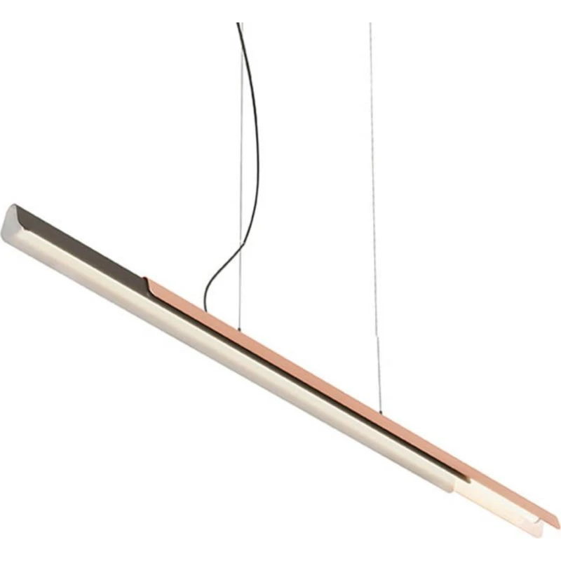 Lámpara Colgante LED Dala Lineal KDLN Gris Oscuro y Cobre 150 cm