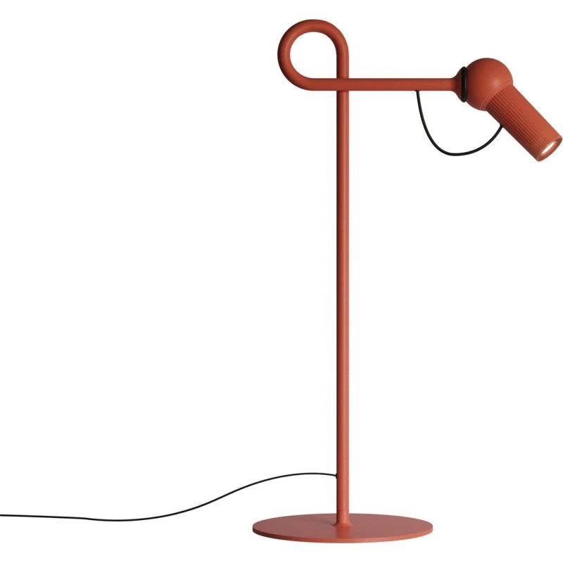 KDLN Lámpara de Mesa Bird Roja - LED Atenuable con Articulación Magnética