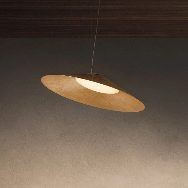 KDLN Lámpara Colgante Kate Golden Leaf 3000K - Diseño Italiano