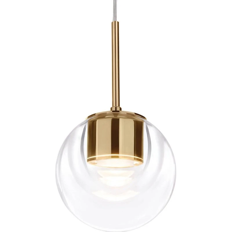 KDLN Lámpara colgante LED Dew, Latón, 1 luz, Ø 11 cm
