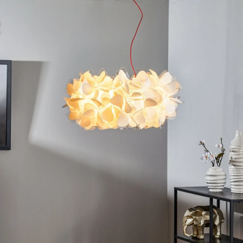 Slamp Clizia Mama Non Mama Lámpara Colgante Ø53cm Blanco/Rojo