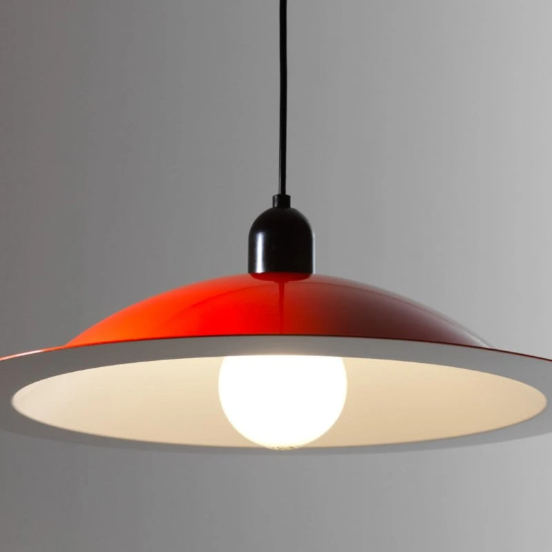 Lámpara colgante LED Stilnovo Lampiatta, Ø 50 cm, Coral