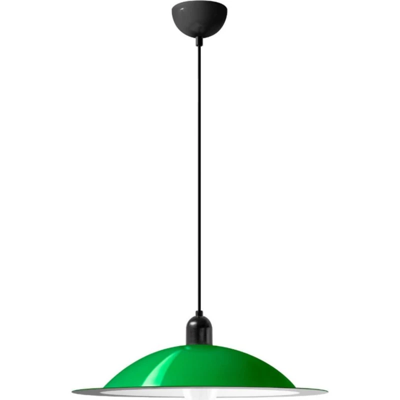 Stilnovo Lámpara colgante LED Lampiatta, Verde, Ø 50 cm