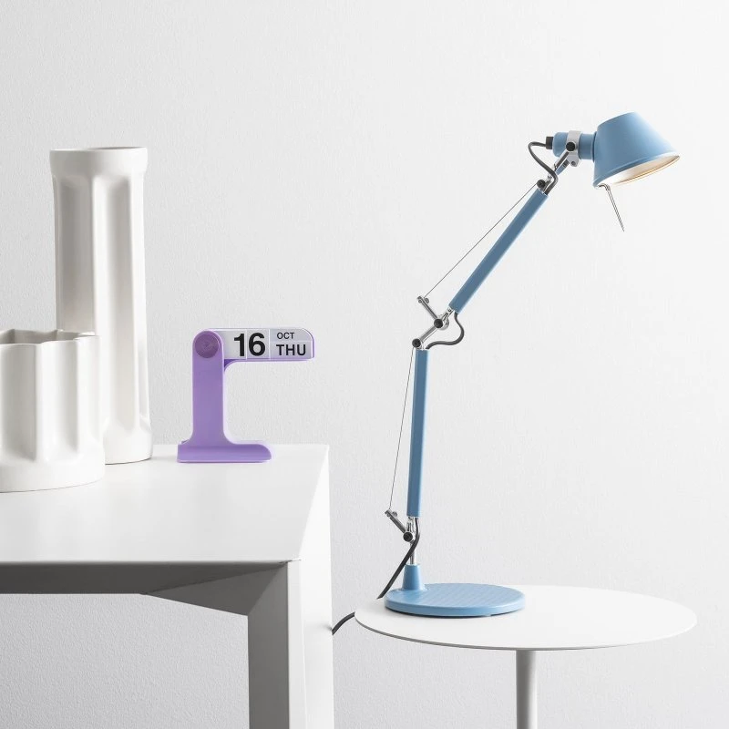 Artemide Tolomeo Micro Lámpara de Mesa - Azul Claro
