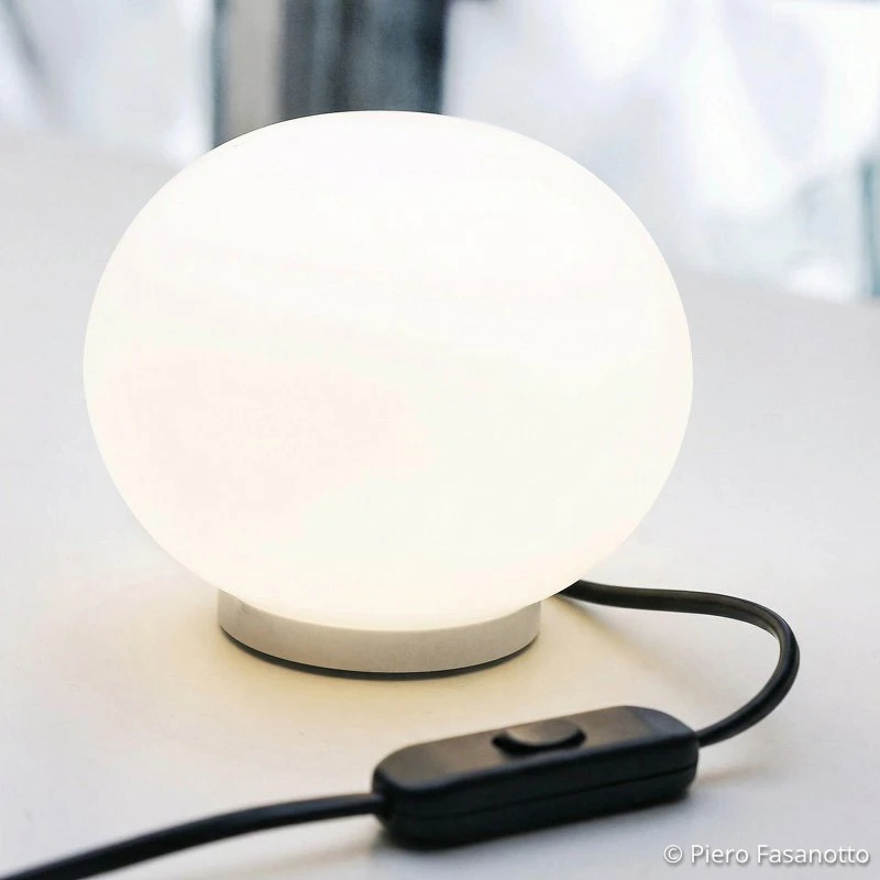 Flos Glo-Ball Basic Zero Lámpara de Sobremesa con Regulador White