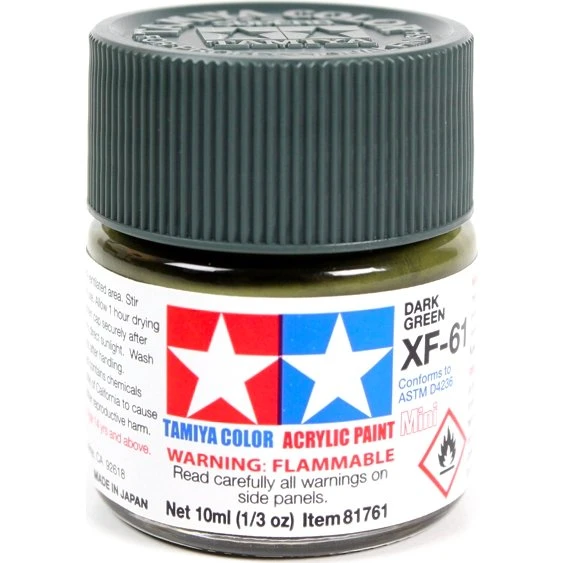 Tamiya XF61 Verde Oscuro Mate 23ml