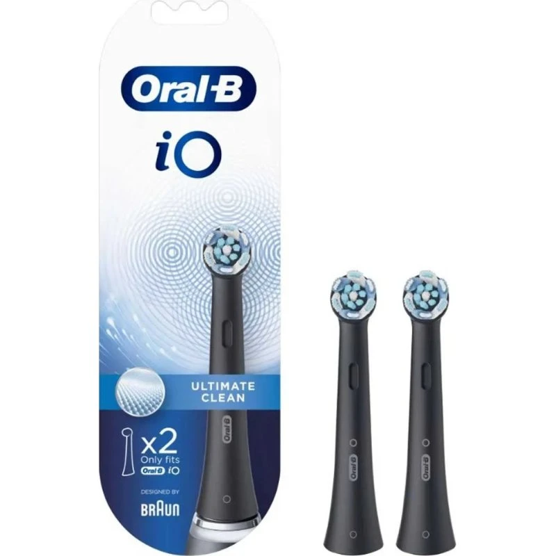 Oral-B iO Ultimate Clean Negro - Pack de 2 Cabezales