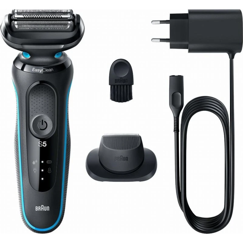 Braun Series 5 51-M1200s Afeitadora Eléctrica Wet/Dry Negro y Azul