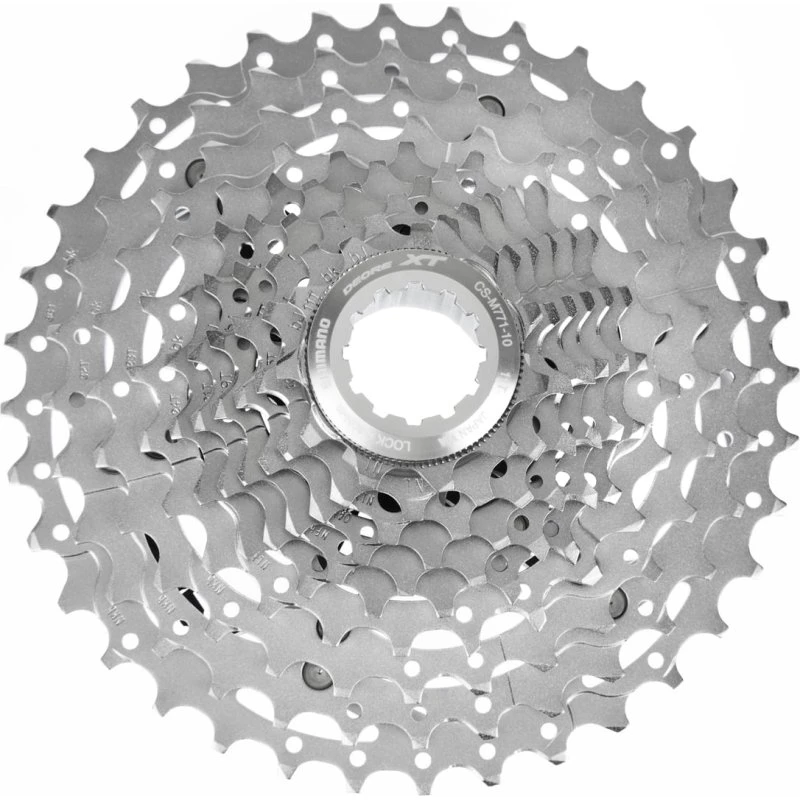 Shimano Deore XT CS-M771 10V Plata