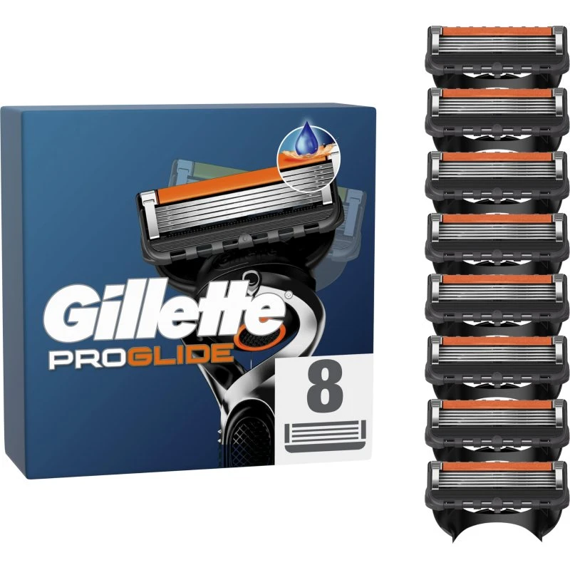 Gillette Fusion ProGlide 8 Recambios Hombre Dorado