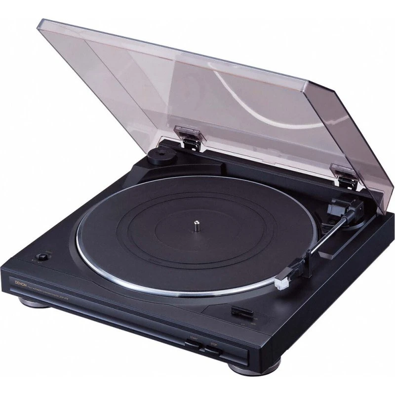 Denon DP 29 F Tocadiscos de Tracción por Correa Negro