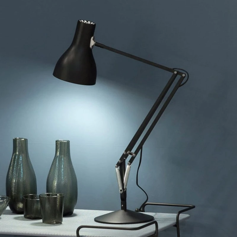 Anglepoise Type 75 Lámpara de Mesa LED en Negro Terciopelo