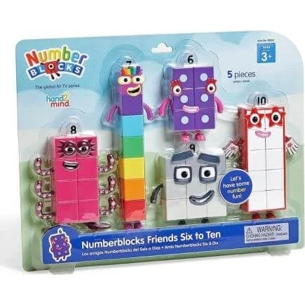 Hand2Mind Numberblocks Friends Six to Ten - Juego de Figuras