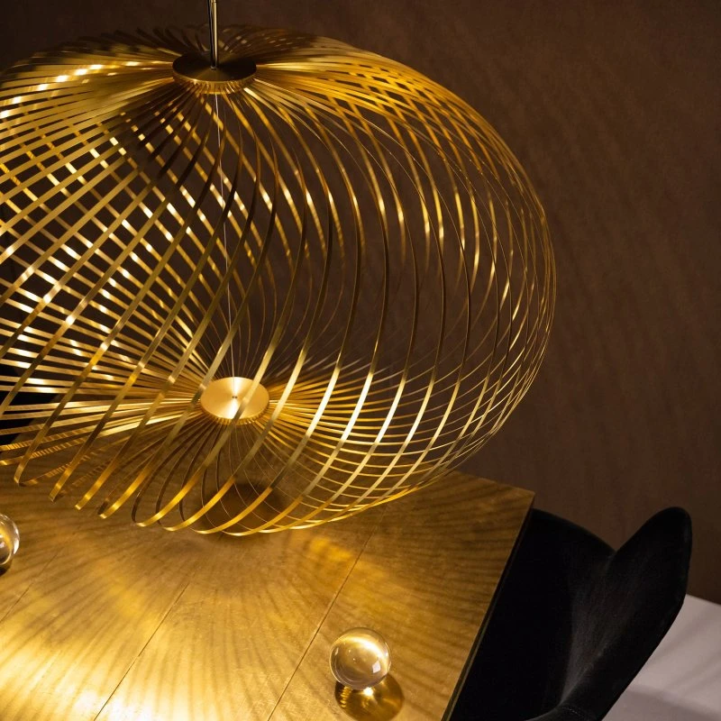 Tom Dixon Lámpara Colgante Spring Medium Brass