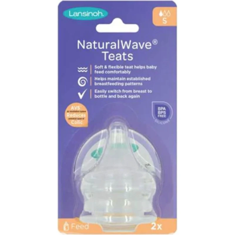 Lansinoh Tetina NaturalWave Flujo Lento - 2 Unidades