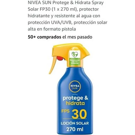 Nivea Sun Protege&Hidrata Pistola SPF30 270 ml
