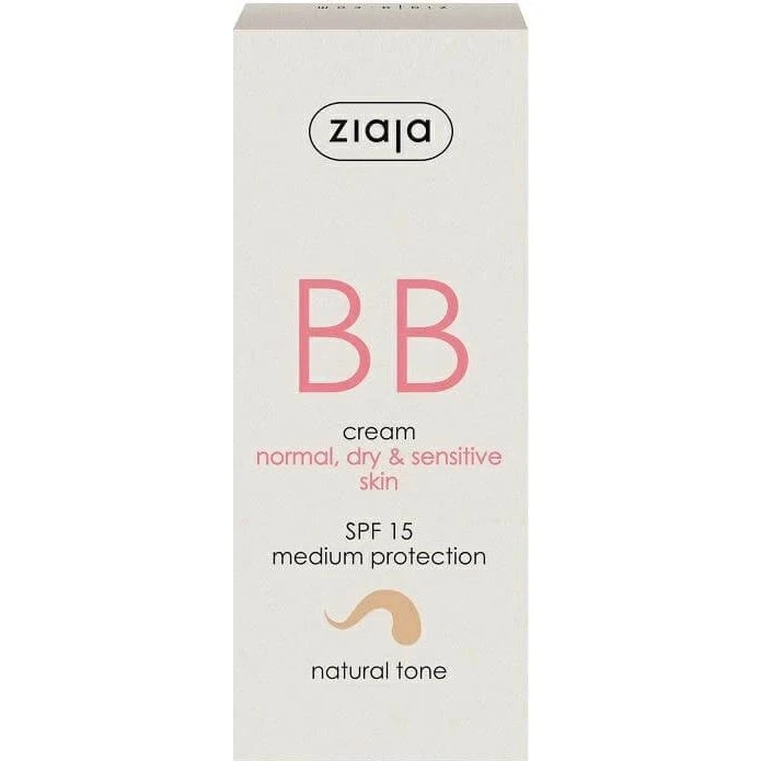 Ziaja BB Cream SPF15 Tono Natural para Piel Normal, Seca y Sensible 50ml