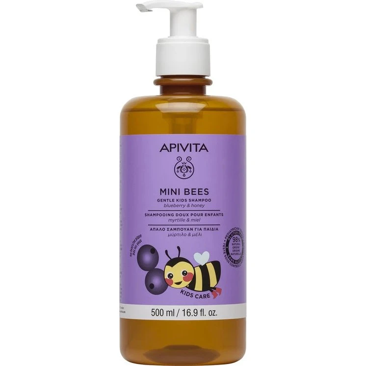 Apivita Champú Infantil Mini Bees Arándano y Miel 500ml