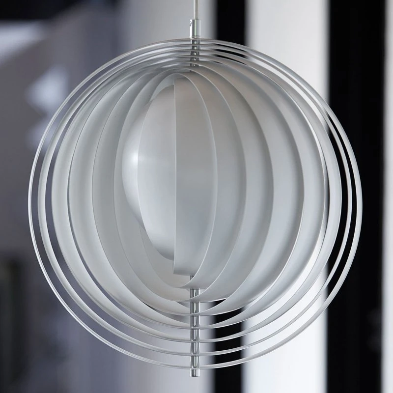 Verpan Moon Small - Lámpara colgante esférica de diseño Ø 34 cm